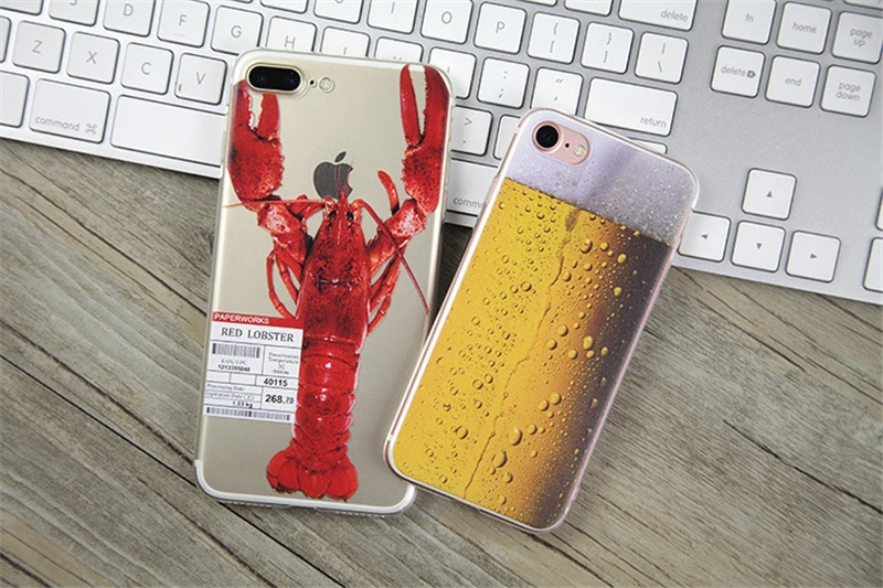 Funny Gameboy Beer Battery Phone Cover For iPhone X 6 6S Plus 5 5S SE 8 7 Transparent Soft TPU Case XS Max XR Xs |