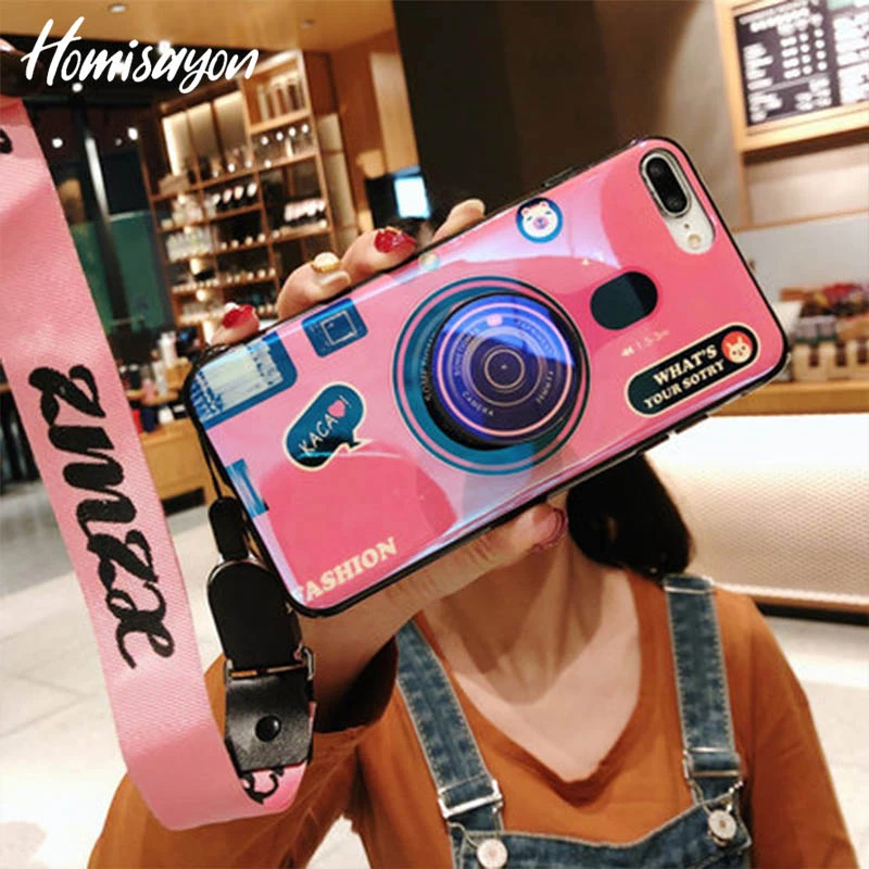 HOMISAYON Телефон чехол для iPhone 7 6 S 8 X XS Max Plus 10 силиконовый милый держатель камеры |