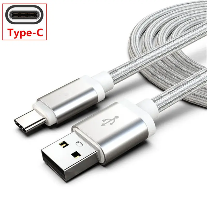 Быстро Зарядное устройство кабель для huawei Y6 Y5 Prime P20 P9 P10 Коврики 10 Lite USB Honor 10 9 Lite 7C 7A Pro 8X 8C P Smart Y9 - Цвет: Sliver Type C