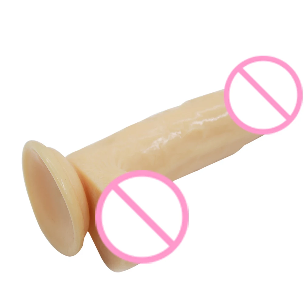 Симуляционный дилдо гибкий пенис текстурированный вал секс игрушка взрослый