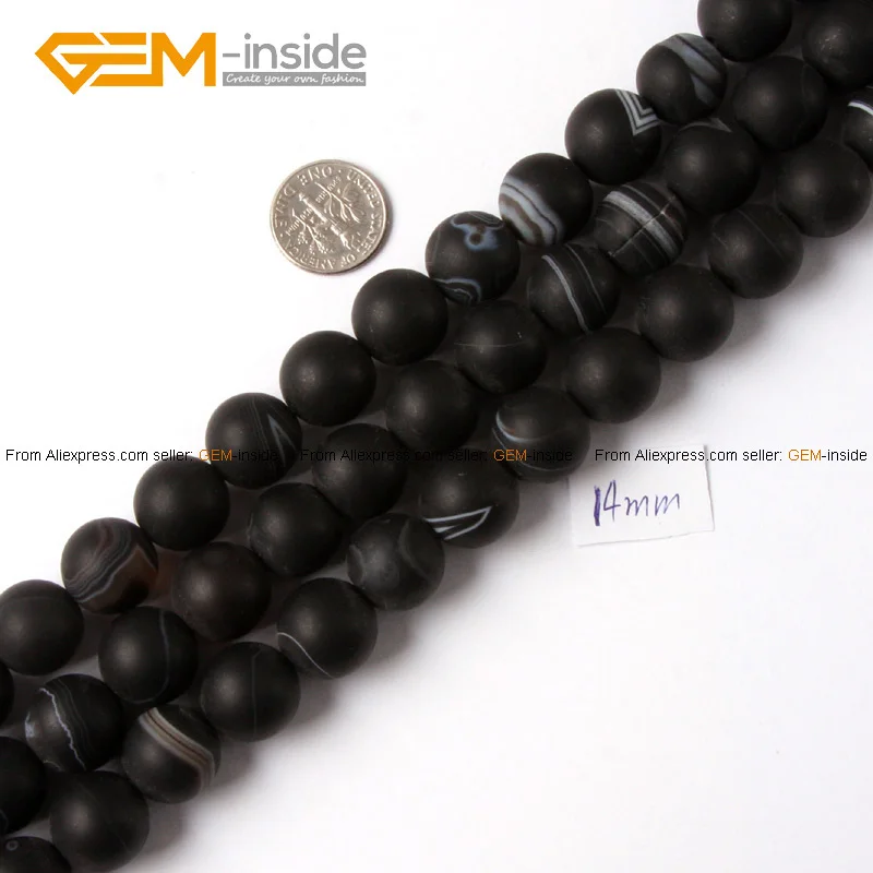 Драгоценные камни внутри 8 20 мм натуральный камень Бусины морозно черный