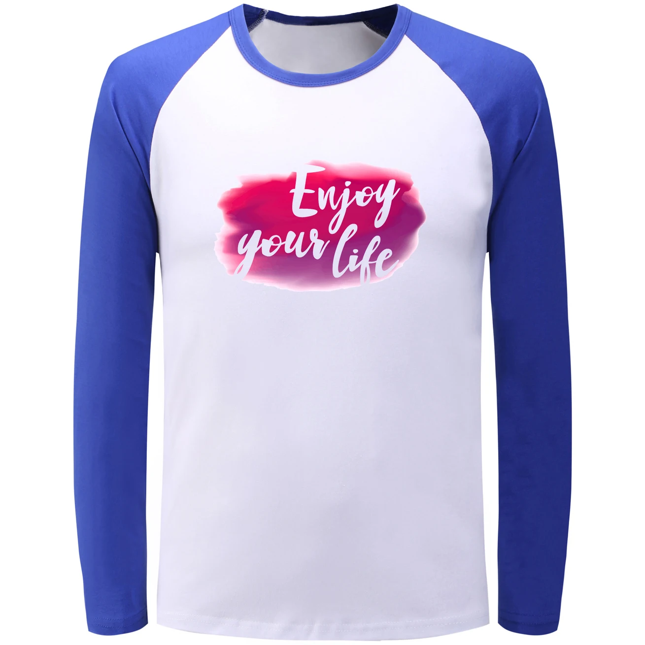 Стильная Лоскутная футболка с длинным рукавом для мужчин женщин мальчиков и