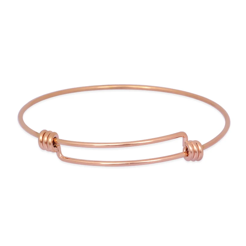 Простая расширяемая проволока из нержавеющей стали с покрытием розового золота