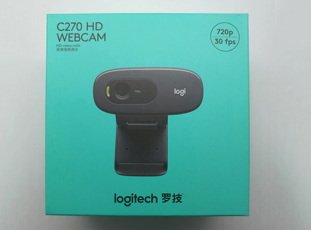 Logitech C270 HD вид 720 P черный веб-камера с микрофоном Micphone Видеозвонок для Android ТВ Oiginal веб-камеры