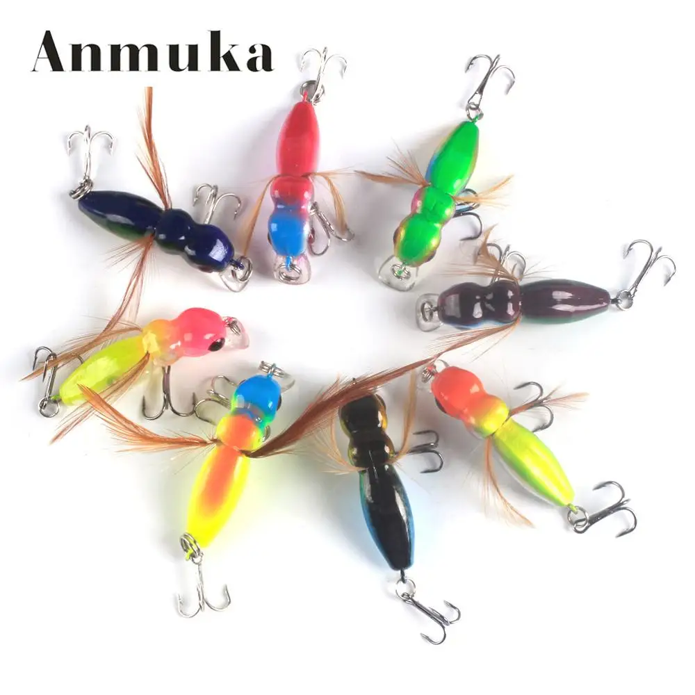 1pcs Mini Minor 3.4g/4.5cm insect fishing grass carp cockroach bionic bait | Спорт и развлечения