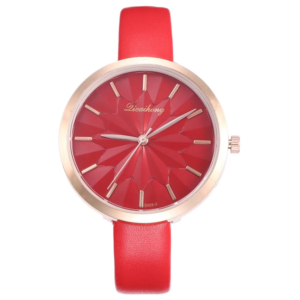 2019 простые модные креативные женские часы с узором кварцевые подарок наручные