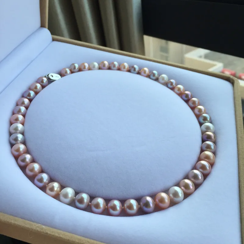 Ожерелье из серебра 925 пробы с натуральным пресноводным жемчугом | Украшения и