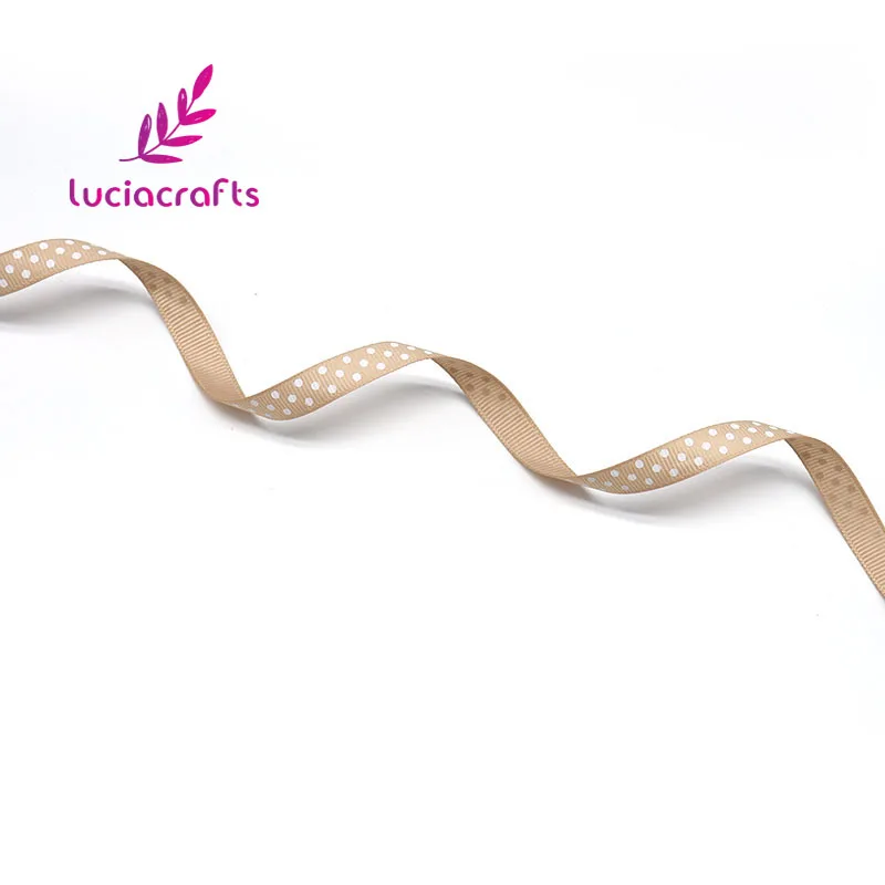Lucia crafts 5 ярдов/партия 3/" 10 мм печатных Grosgrain ленты ручной работы отделка Швейные аксессуары DIY Головные уборы Материал S0102