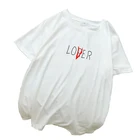 Женская футболка большого размера y2k, летняя новинка, креативная забавная футболка с коротким рукавом и надписью неудачный или любимый, Женская милая одежда