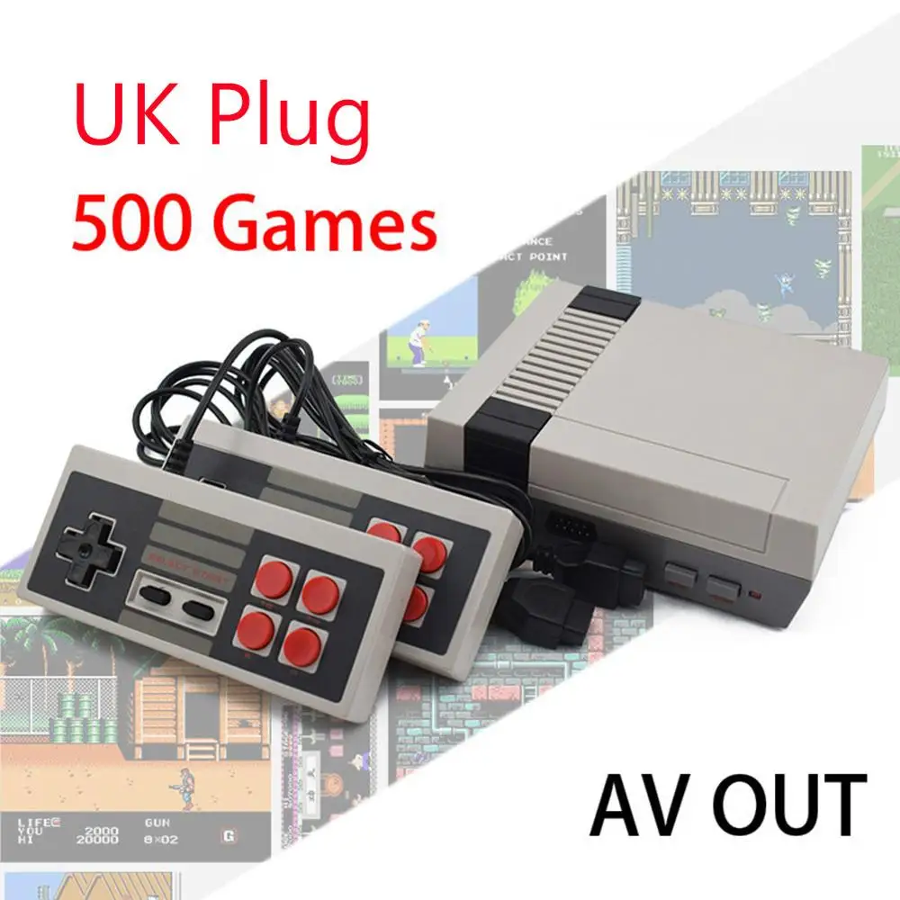 C Встроенные 500/620 классические игры ТВ портативная игровая консоль Обучающие игрушки 8 бит Ретро игровой плеер Игрушки для детей подарок - Цвет: C