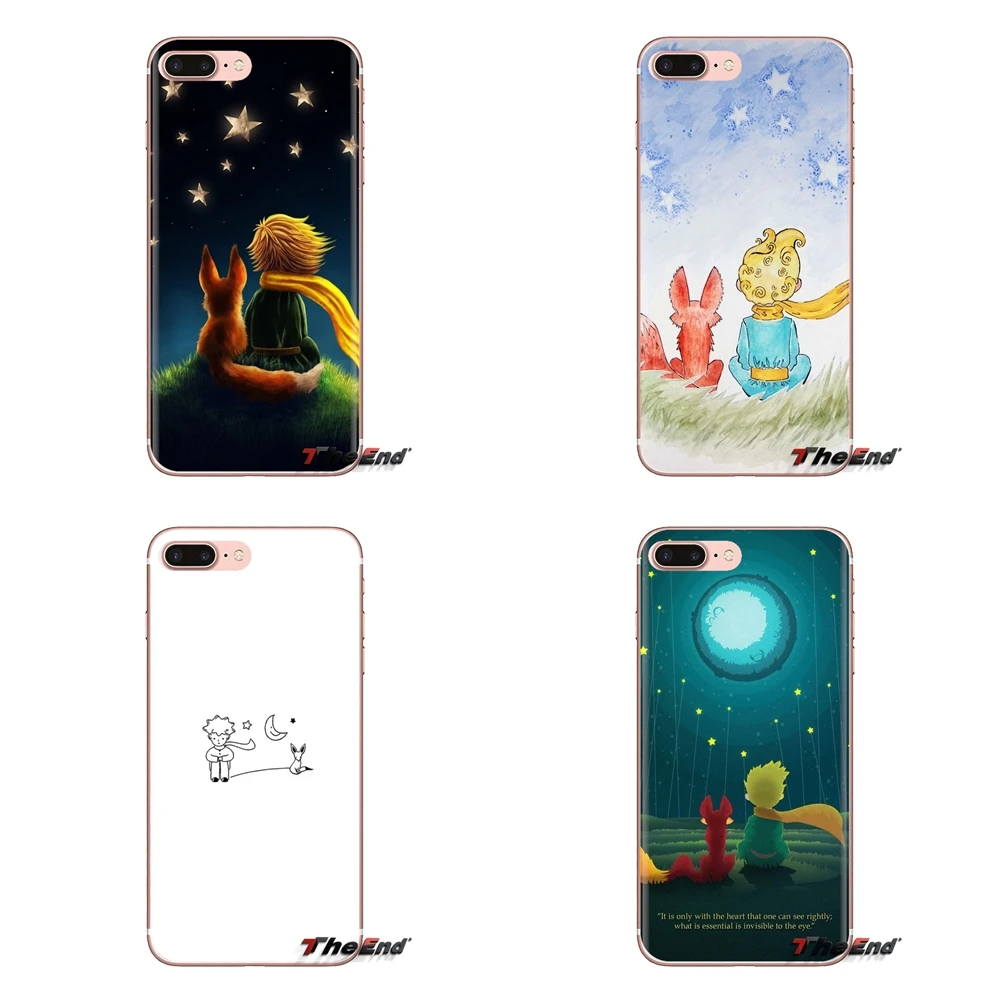 Мягкие прозрачные чехлы-книжки little prince fox для Samsung Galaxy S3 S4 S5 Mini S6 S7 Edge S8 S9 S10 Plus Note 3 4 5