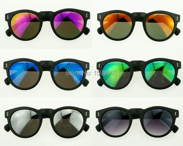 2015 New Brazil illesteva coating sunglasses women brand designer round sun glasses mirror eyewear men oculos de sol Feminino | Аксессуары
