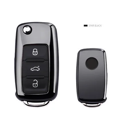 Новинка ТПУ мягкий чехол для автомобильного ключа VW Volkswagen Skoda Octavia A5 Golf7 Polo Jetta MK5 MK6