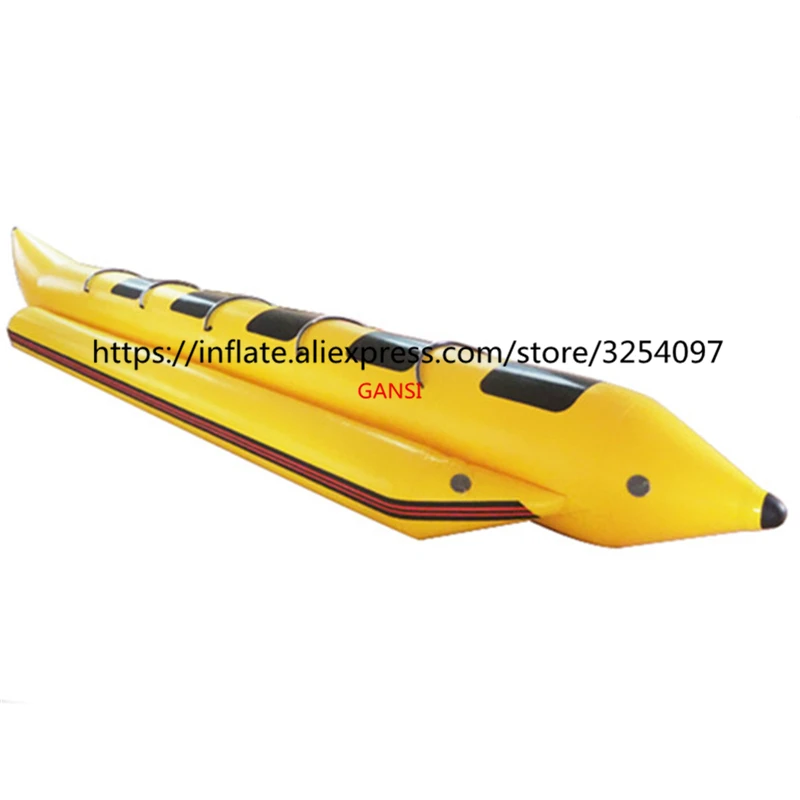 Одноступенчатая прочная надувная морская Летающая буксируемая 5 сидений лодка