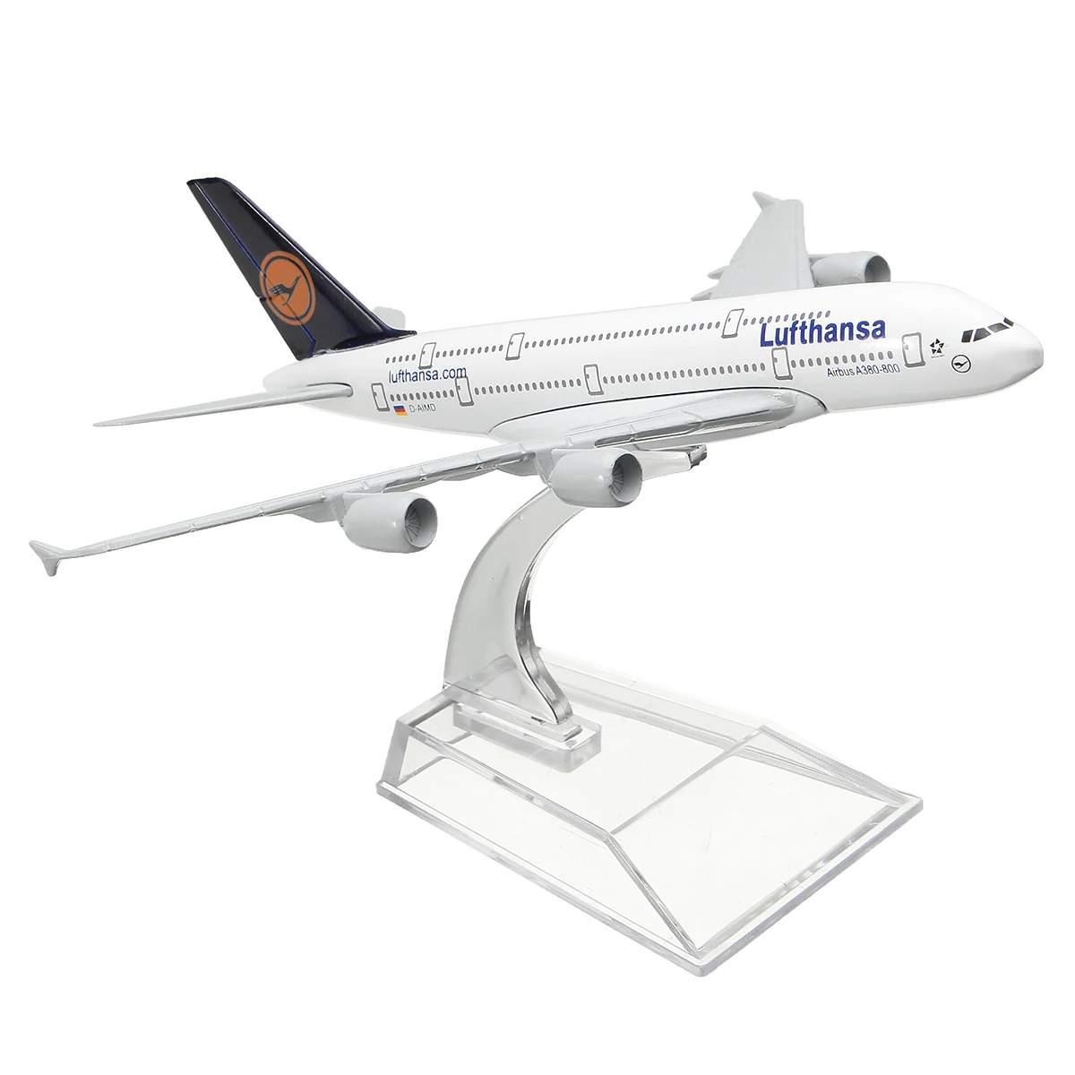 KIWARM 160 мм металлический самолет модель самолета A380 Lufthans аэроплан весы настольная игрушка украшения фигурки и миниатюры
