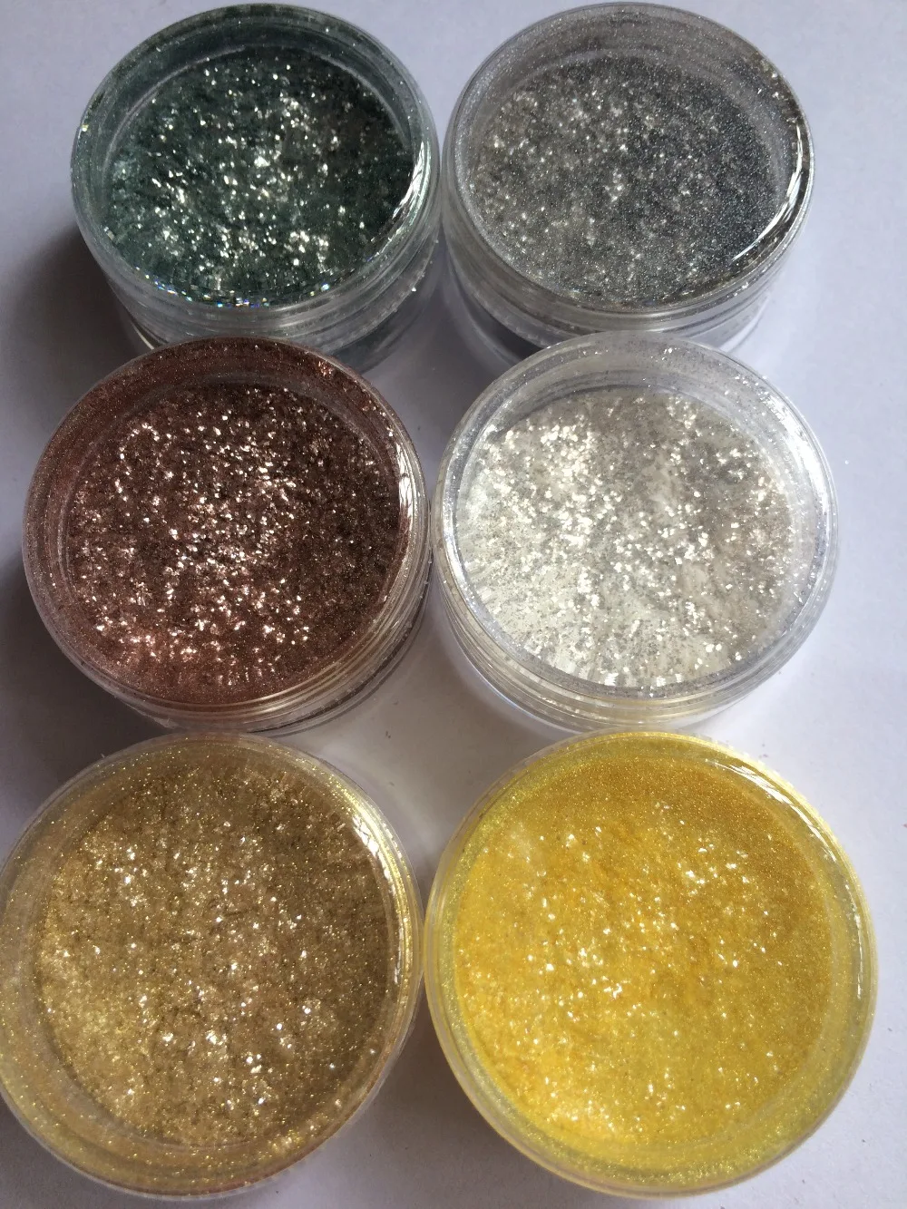 Смешанный 6 цветных пигментных порошков для ногтей|powder powder|powder colorpowder mix |