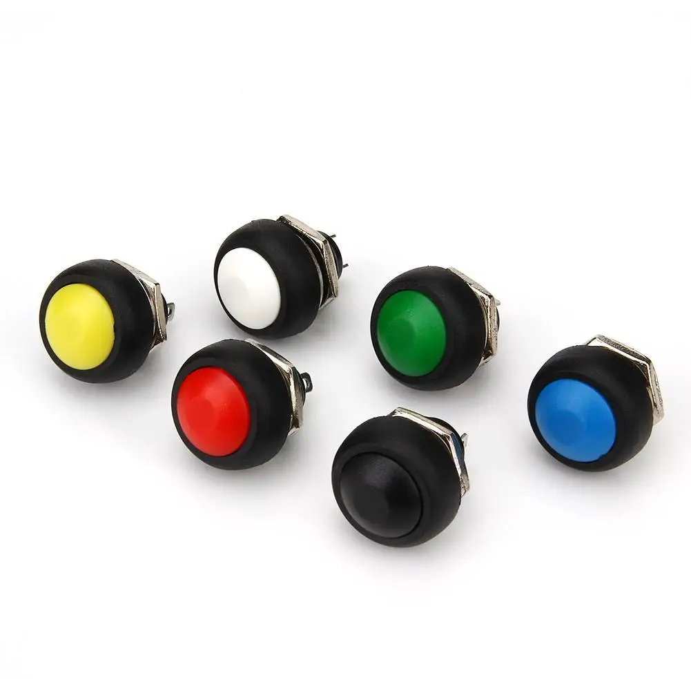 Round Small Button Switch Safety Waterproof Mini Door Bell Push Momentary Contact Long Cycles | Обустройство дома