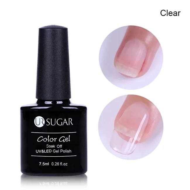 Clear Fibernails стекловолокно для наращивания ногтей, гель для наращивания, акриловые наконечники, зажимы для формы ногтей, обертывания, полиуф-гель для маникюра, маникюрный салонный инструмент - Цвет: Clear