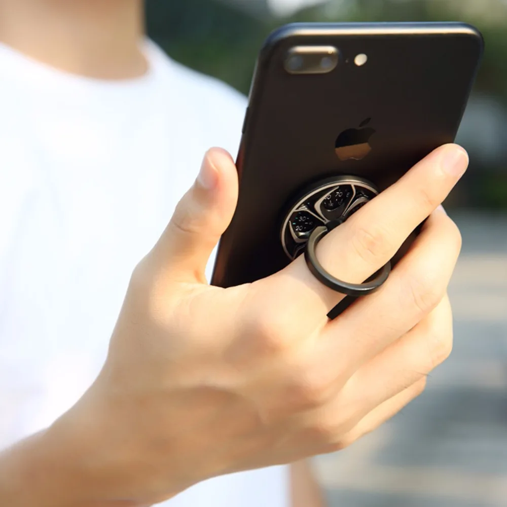 Рок 360 градусов палец кольцо держатель металлический смартфон мобильный телефон