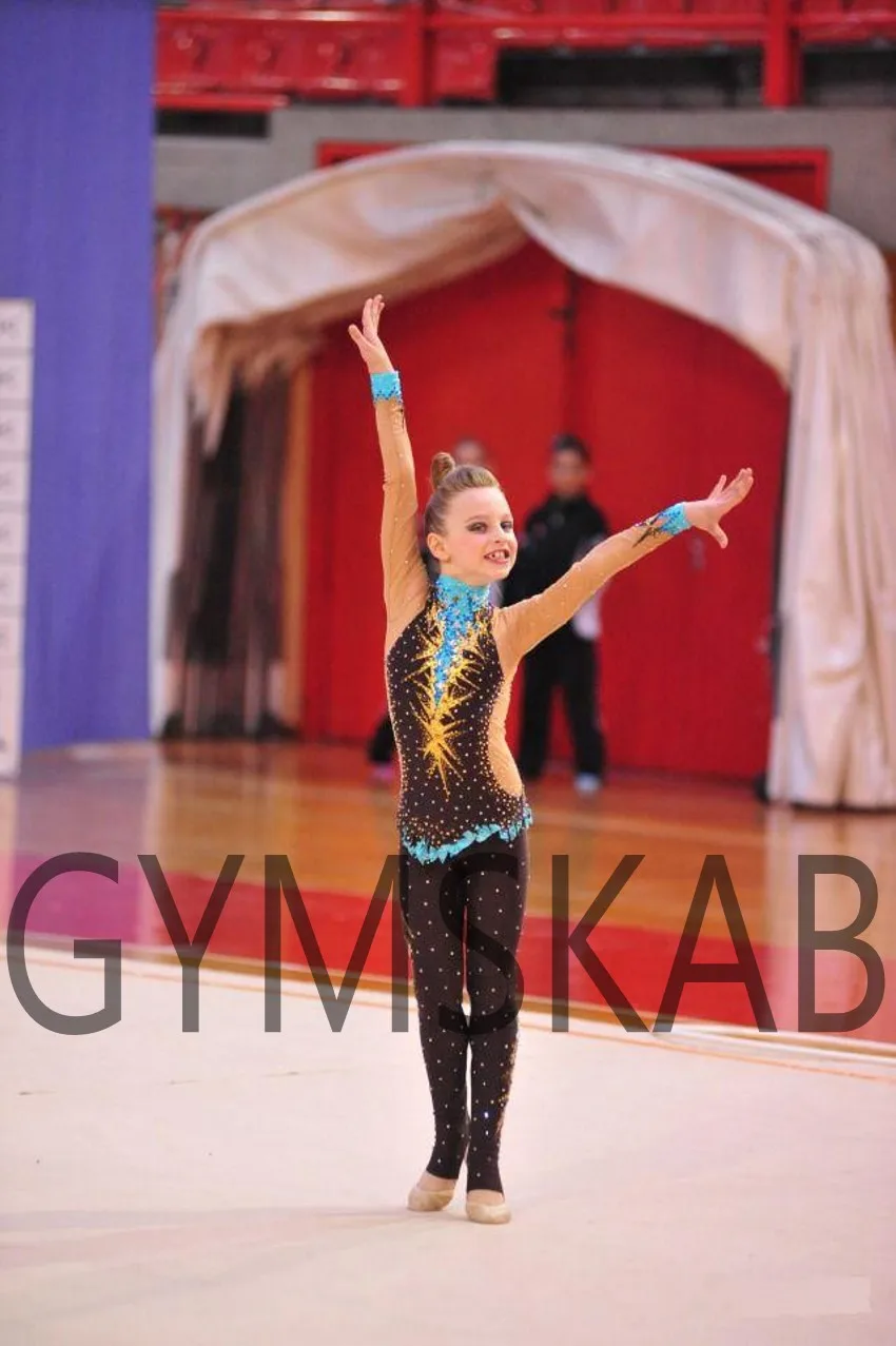 2018 New Style Gymnastics Rhythmic Dress Women's Girl's Customized Costume 91007 | Тематическая одежда и униформа