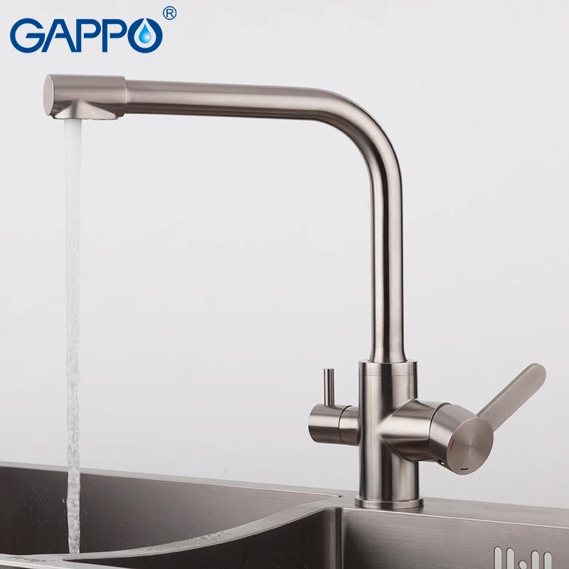 GAPPO кухонный кран с фильтрующим краном смеситель для кухонной раковины латунный