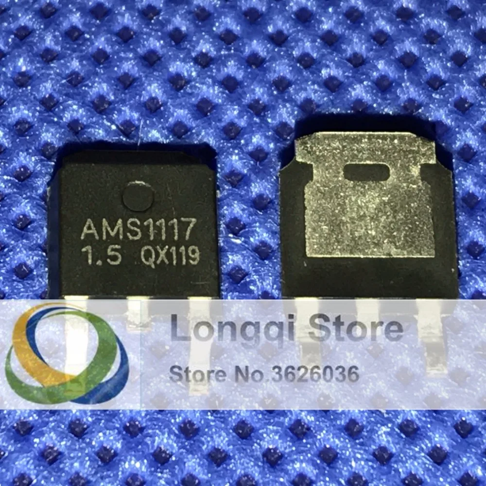 10 шт. Φ 1117 1 5 V TO 252 SOT 1A Регулируемый фиксированный линейный регулятор низкого