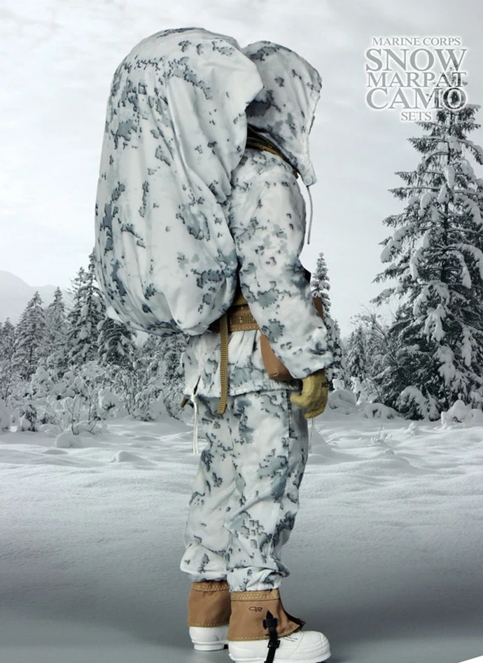Estartek M 063 1/6 зимние камуфляжные наборы Marpat для коллекционной военной экшн фигурки