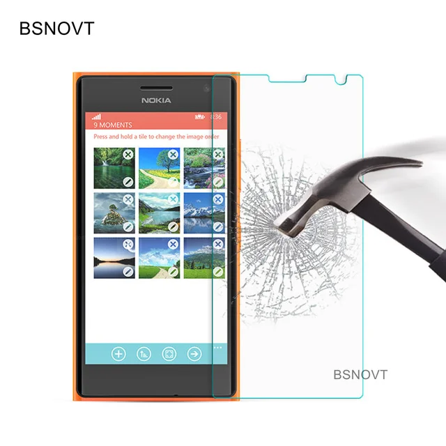 Защитное стекло для Nokia Lumia 730 2 шт. закаленное пленка телефона 735|Защитные стёкла и