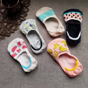 Носки женские Короткие хлопковые, разноцветные, 1 пара = 2 шт., ws171