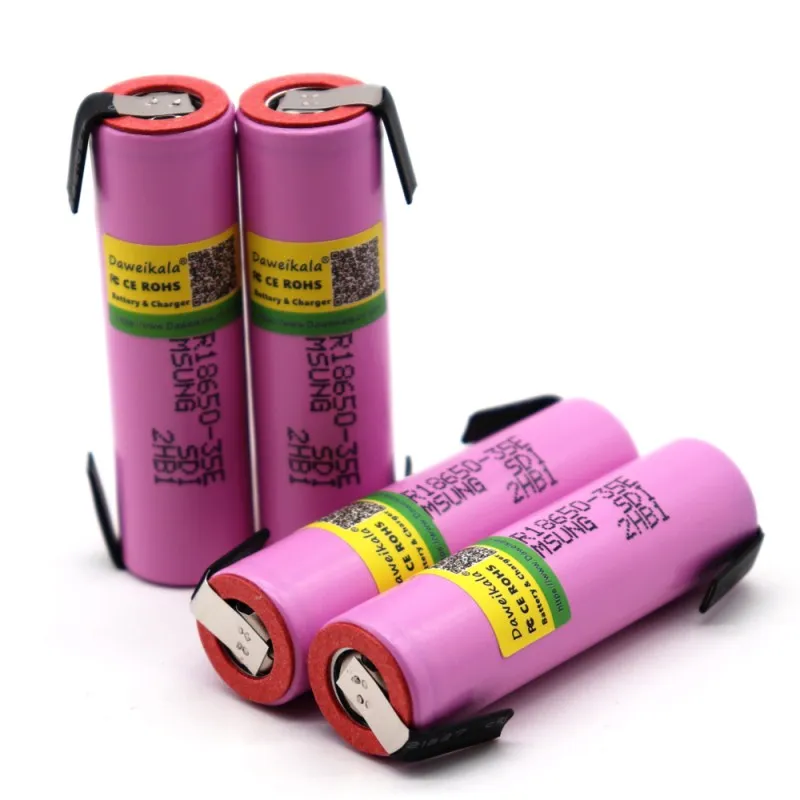 Inr18650 35e Daweikala Forsamsung 18650 3500 мА/ч, 13A разрядки INR18650 35E 18650 Батарея li-ion 3,7 v аккумуляторная Батарея