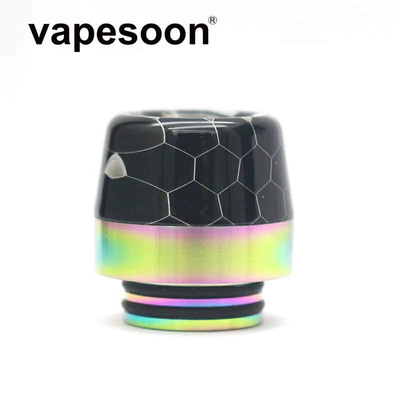 

Colorful in Rainbow Snake Skin Cobra 810 Drip Tip for e-Cigarette 810 Thread Atomizer Vape Vaporizer RBA RTA RDTA Tank