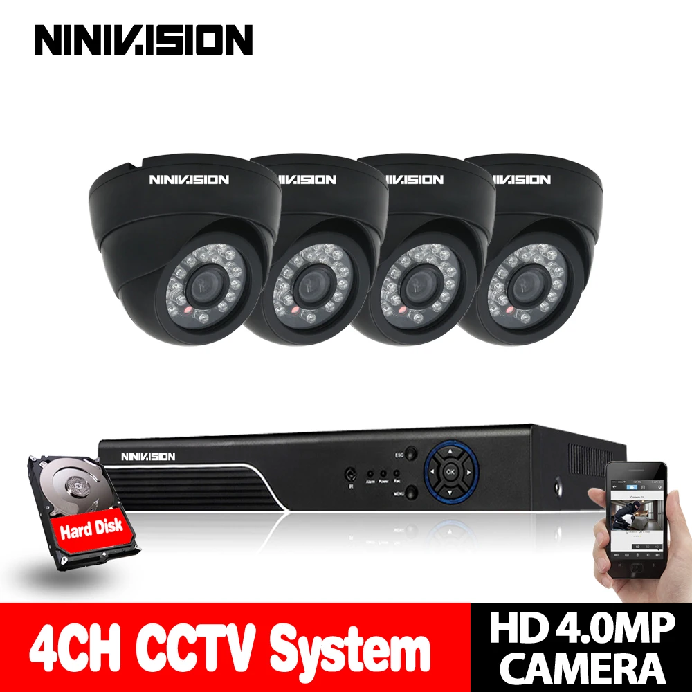 Камера видеонаблюдения HD 4CH AHD 4 МП DVR шт. канала подходит для улицы использования в