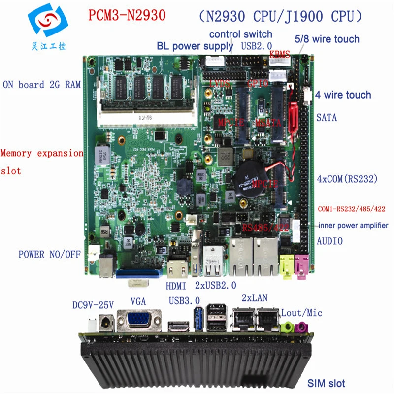 Материнская плата Intel J1900 Quad Core Mini ITX с поддержкой системы windows 7 Промышленная