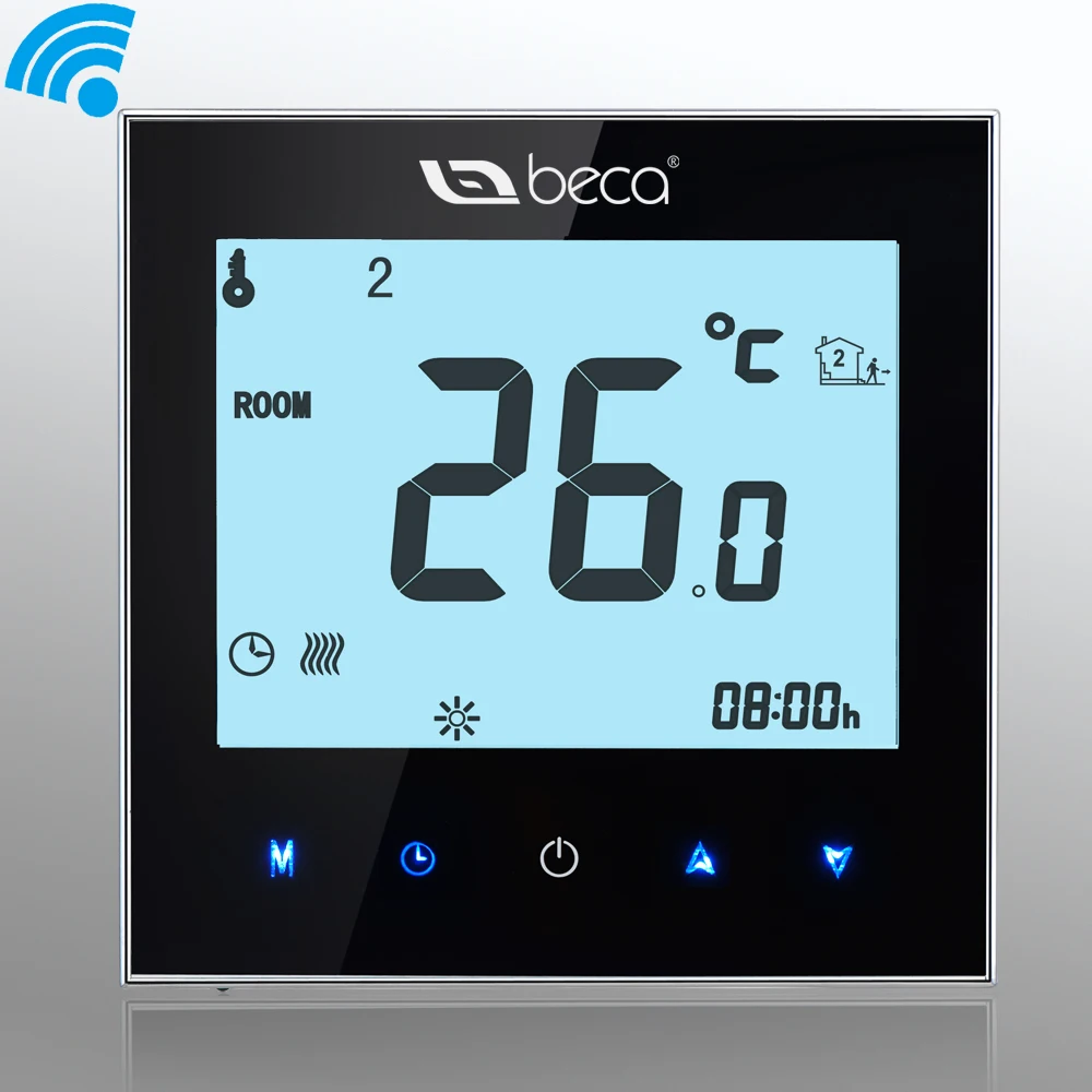Smart WI-FI термостат beca 95 ~ 240vac ЖК-дисплей Сенсорный экран Беспроводной
