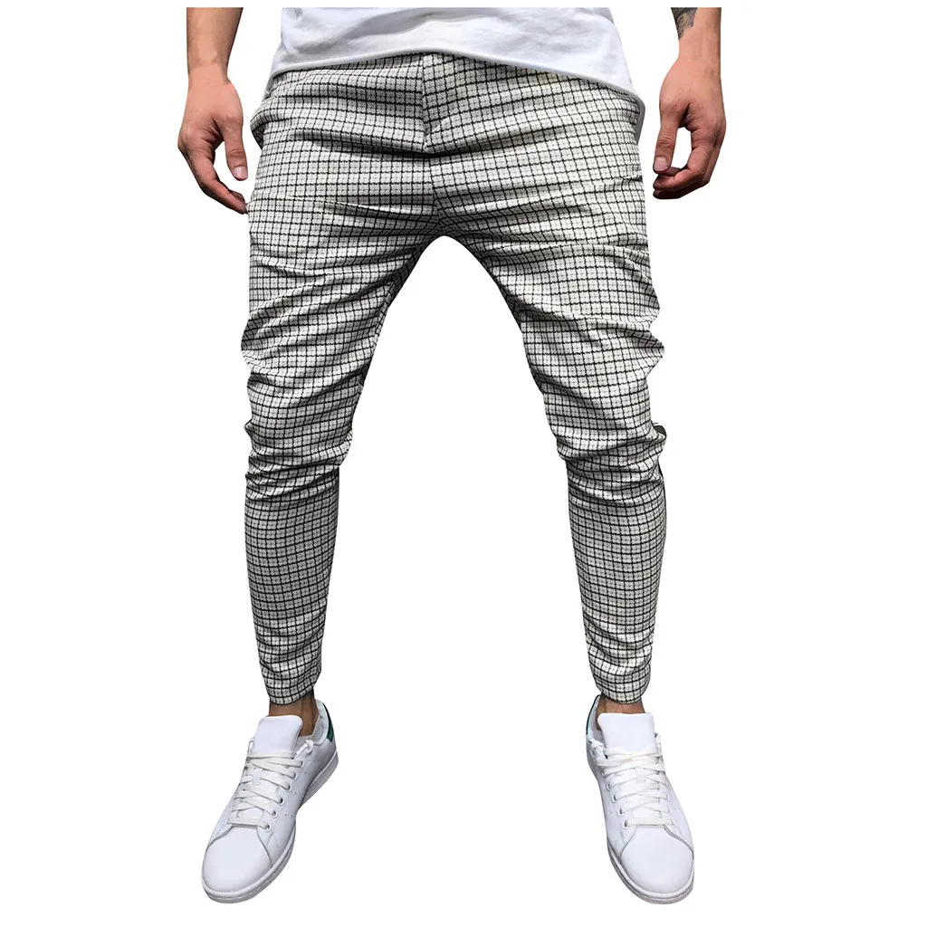 Men Stripe Splicing Overalls Pocket Sport Work Casual Trouser Pants streetwear pantalones hombre joggers sweatpants Dropshipping | Мужская
