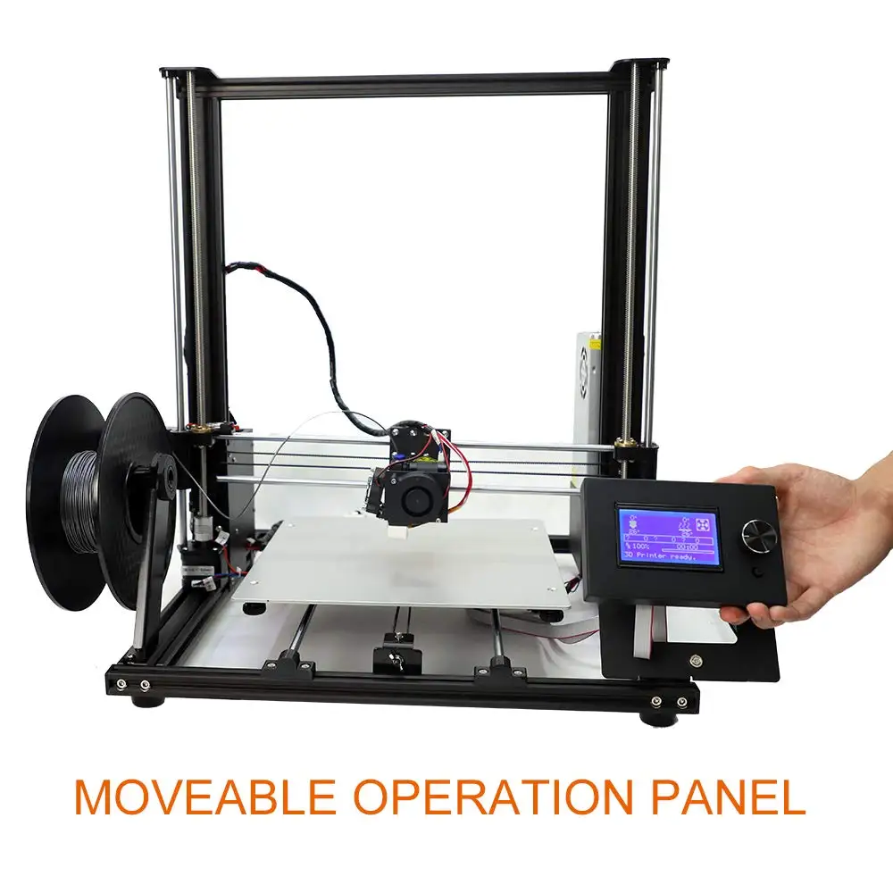Anet A8 Plus улучшенная версия DIY A8 3d Принтер Высокоточный металлический Настольный принтер 300x300x350 мм 3d принтер с PLA Impresora