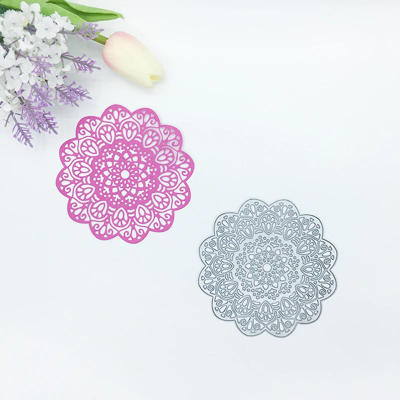

Julyarts 2019 Circle Flower Metal Cutting Dies Stencil for DIY Scrapbooking Stamps Dies Embossing Paper Cards Making Crafts Dies