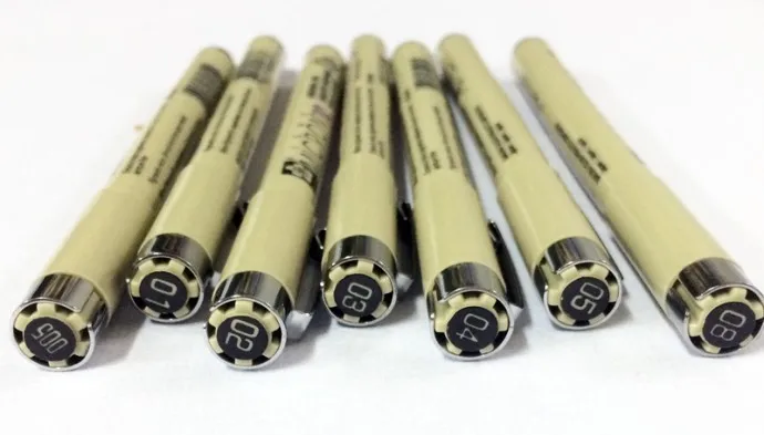 7 шт./лот игла Sakura Pigma Micron для рисования эскиза мультфильма archival ink гелевая ручка канцелярские принадлежности анимационные товары для рукоделия A6922