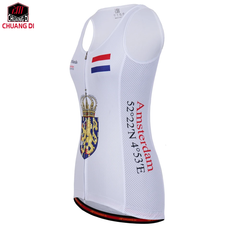 ZM женский жилет с национальным флагом одежда для бега из сетчатой ткани езды на