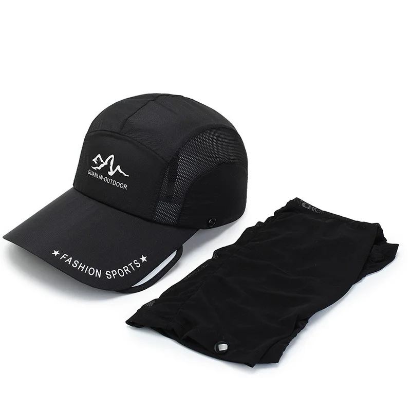 Защита от УФ лучей защита лица для рыбалки Солнцезащитная бейсболка со съемной