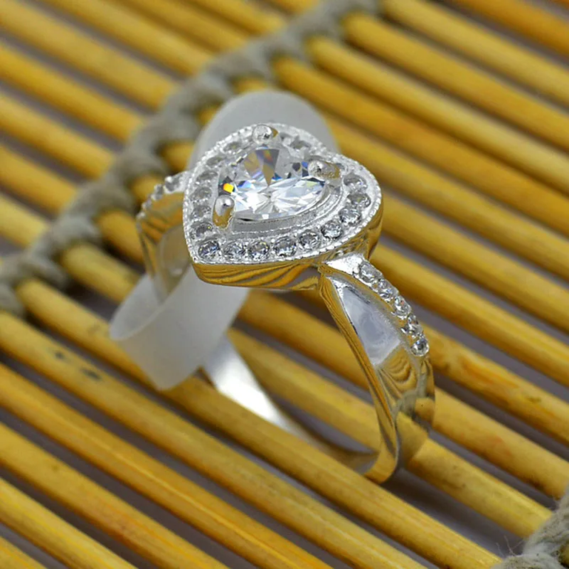 Изящные Ювелирные изделия из стерлингового серебра 990 пробы свадебные кольца для