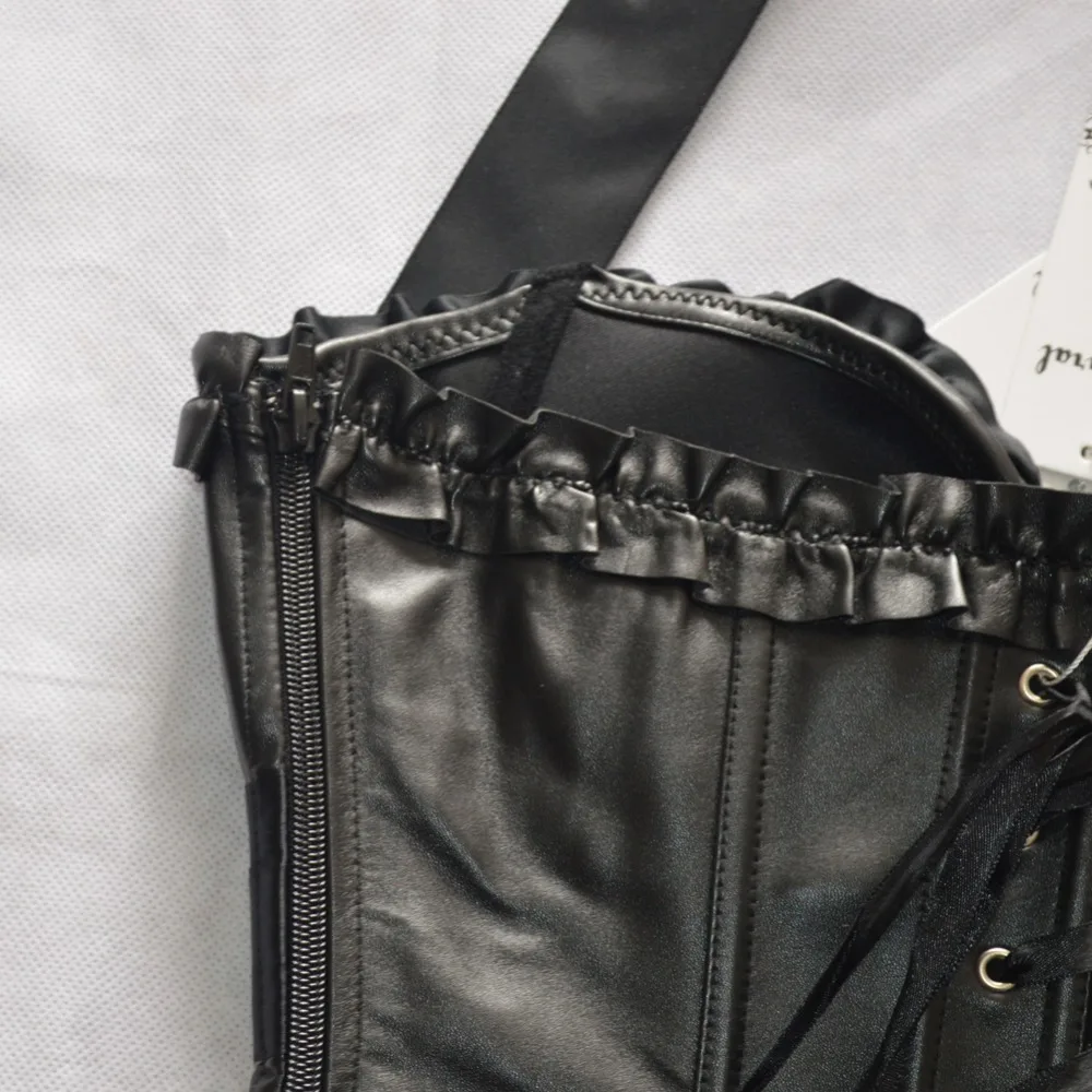 Корсет корсеты Кожа стимпанк корсет готический одежда Сексуальная похудения