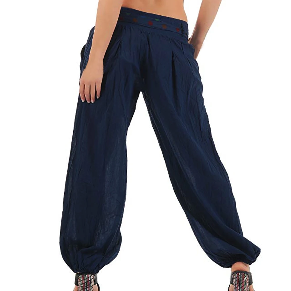 Женские свободные длинные брюки шаровары HEFLASHOR повседневные 2019|Брюки| |