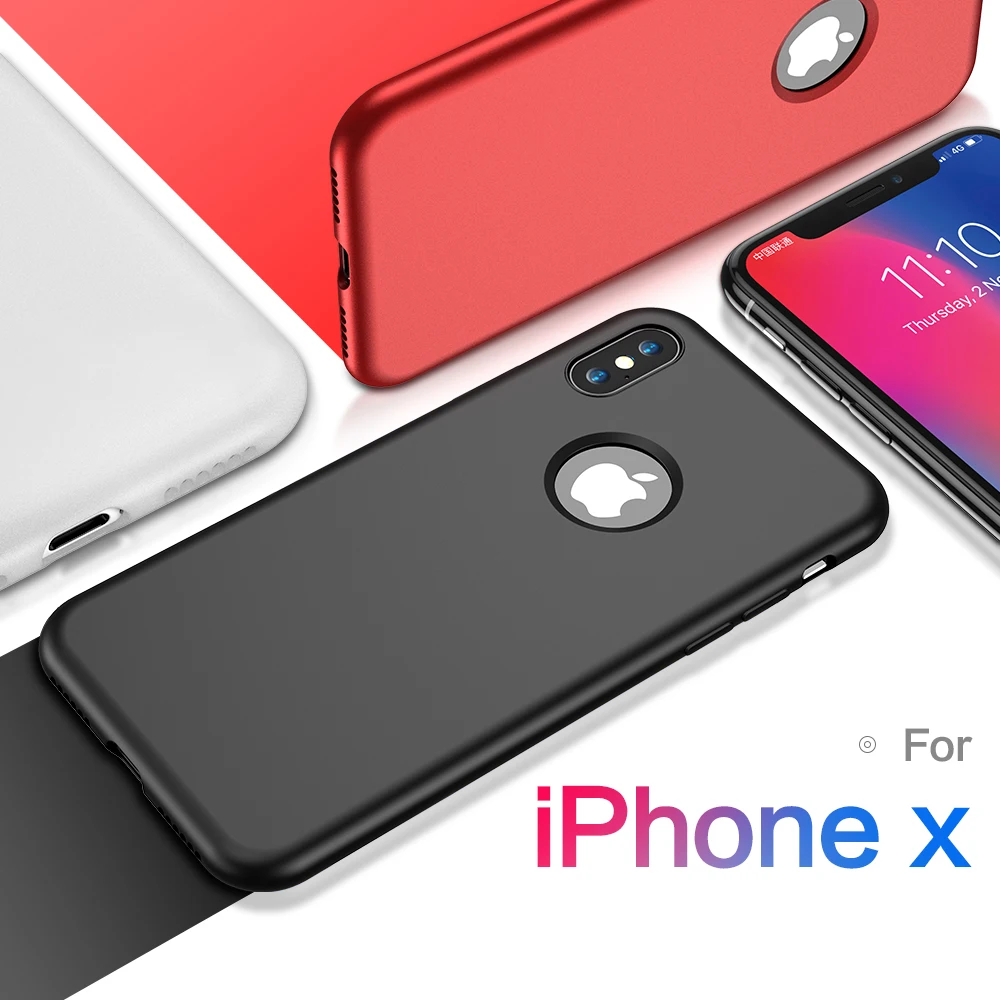 FLOVEME мягкие чехлы для телефонов iPhone X 8 7 plus силиконовый шелковистый чехол 6 6s