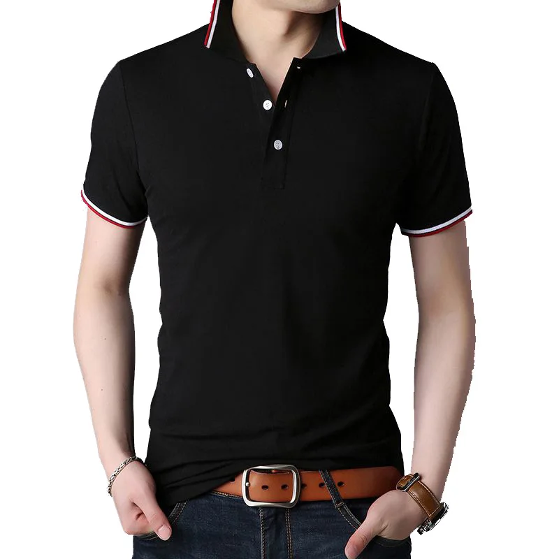 

2020 Summer Men Polo Shirt Men Business Casual 95% Cotton Brand New Male Short Sleeve Polo Shirts Plus Size 3XL