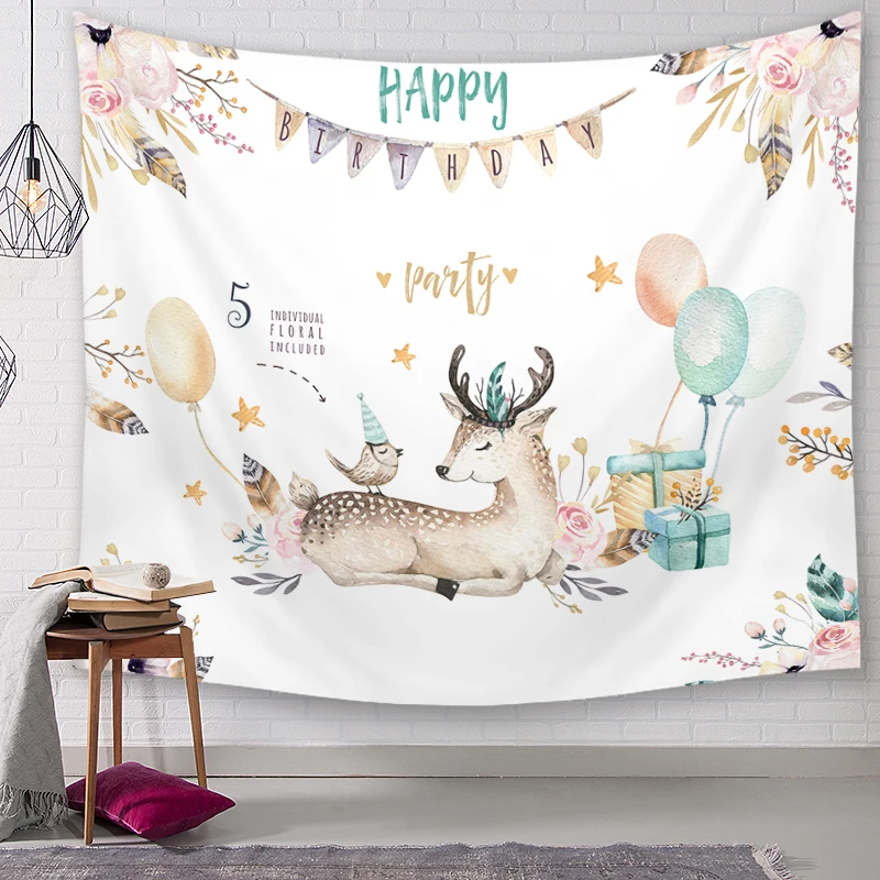 Животные Висячие настенные гобелены Мандала богемный гобелен пейзаж обои стены