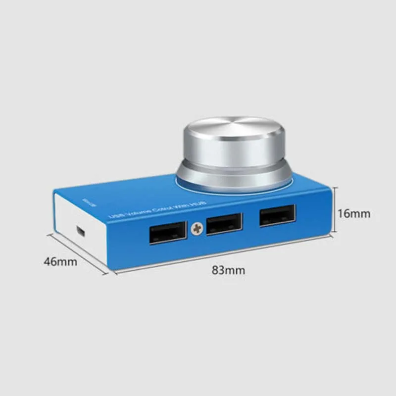 USB регулятор громкости Chielecna для компьютера аудио с одной кнопкой бесшумный Win7 /