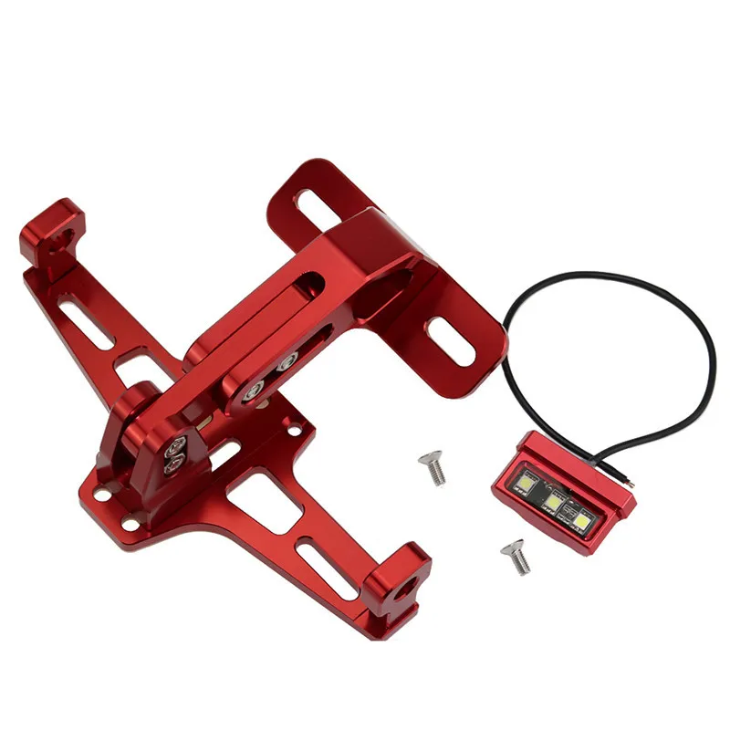 Motorcycle License Plate Bracket Holder For Honda CB 599 919 400 CB600 HORNET CBR 600 F2 F3 F4 F4i 900RR 250 VTR 250 MSX PCX125 - Цвет: Красный