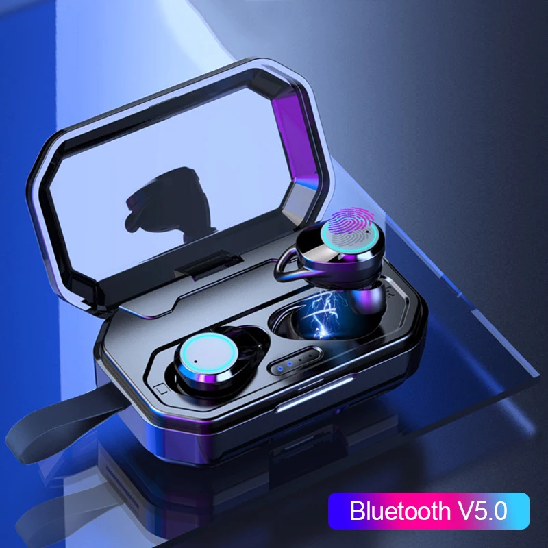 X6 Wireless Bluetooth Earphone Headset 3000mAh For Xiaomi iphone IPX7 Waterproof With Mic TWS Android True Earbuds|Наушники и
