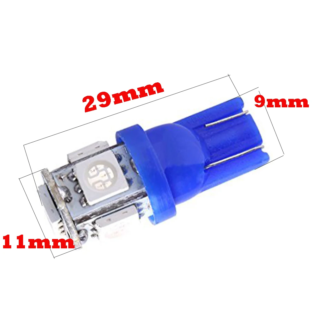 YSY 20X T10 светодиодный W5W 5050 5SMD 192 168 194 белый светильник s автомобиль клиновая лампа